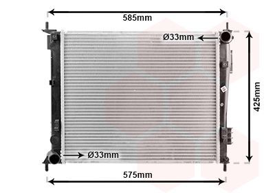 Radiatorius, variklio aušinimas VAN WEZEL 83002135