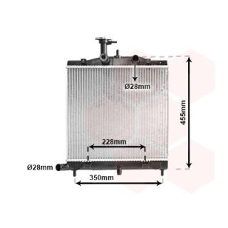 Radiatorius, variklio aušinimas VAN WEZEL 83002172