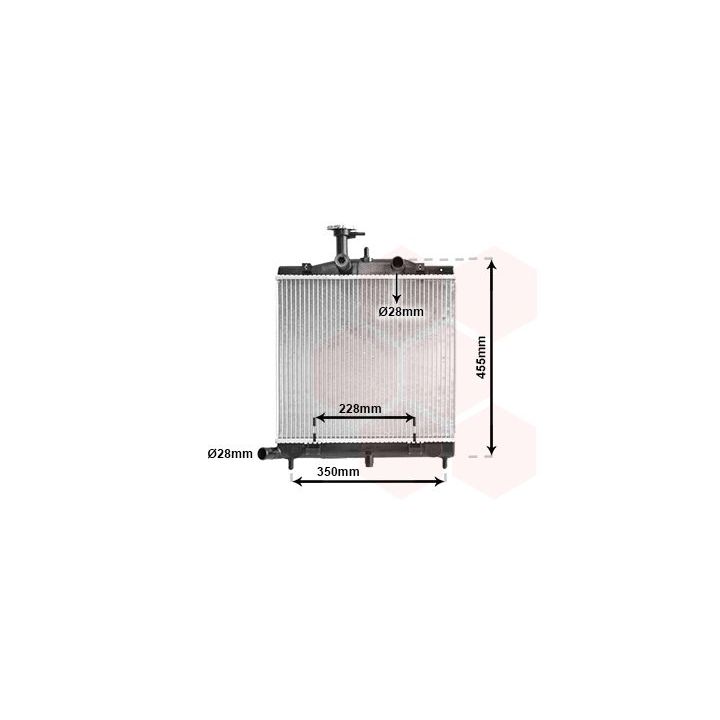 Radiatorius, variklio aušinimas VAN WEZEL 83002172
