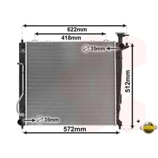 Radiatorius, variklio aušinimas VAN WEZEL 83012703