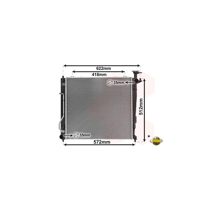 Radiatorius, variklio aušinimas VAN WEZEL 83012703