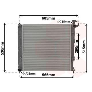 Radiatorius, variklio aušinimas VAN WEZEL 83012710