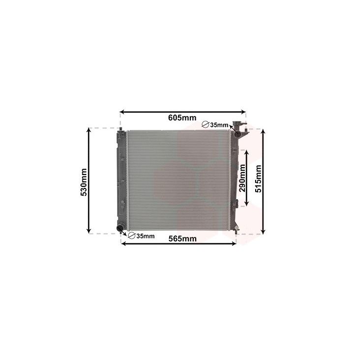 Radiatorius, variklio aušinimas VAN WEZEL 83012710