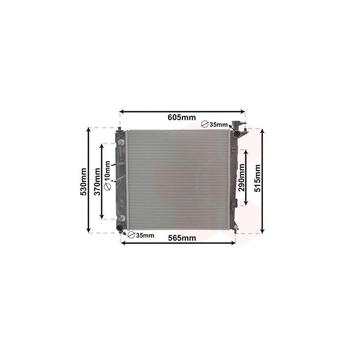 Radiatorius, variklio aušinimas VAN WEZEL 83012711