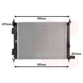 Radiatorius, variklio aušinimas VAN WEZEL 83012726