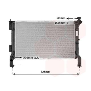 Radiatorius, variklio aušinimas VAN WEZEL 83012730
