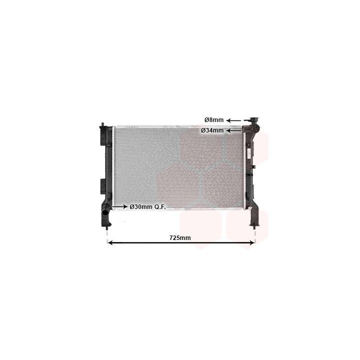 Radiatorius, variklio aušinimas VAN WEZEL 83012730