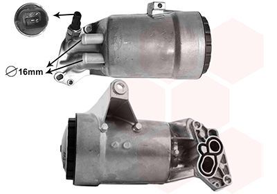 Korpusas, alyvos filtras VAN WEZEL 37013736