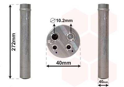 Džiovintuvas, oro kondicionierius VAN WEZEL 4300D493
