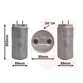 Džiovintuvas, oro kondicionierius VAN WEZEL 4300D555