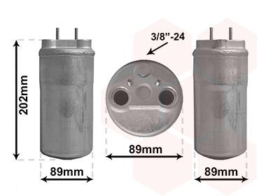 Džiovintuvas, oro kondicionierius VAN WEZEL 4300D555