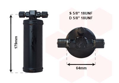 Džiovintuvas, oro kondicionierius VAN WEZEL 7400D028