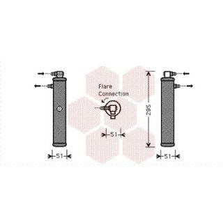Džiovintuvas, oro kondicionierius VAN WEZEL 7400D050