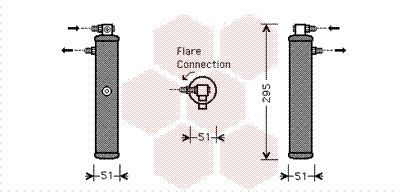 Džiovintuvas, oro kondicionierius VAN WEZEL 7400D050