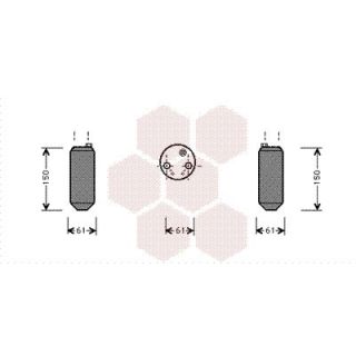 Džiovintuvas, oro kondicionierius VAN WEZEL 8200D001