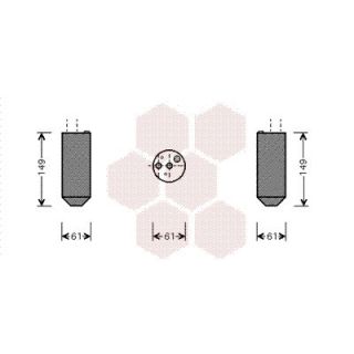 Džiovintuvas, oro kondicionierius VAN WEZEL 8300D029