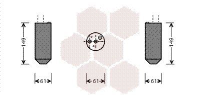 Džiovintuvas, oro kondicionierius VAN WEZEL 8300D029