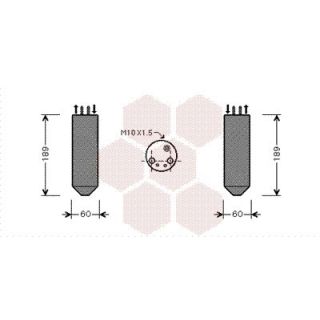 Džiovintuvas, oro kondicionierius VAN WEZEL 8300D042