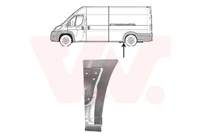 šoninis skydas VAN WEZEL 0982141