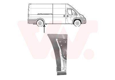 šoninis skydas VAN WEZEL 0982142