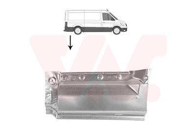 šoninis skydas VAN WEZEL 6425144