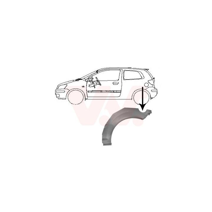 šoninis skydas VAN WEZEL 8251145