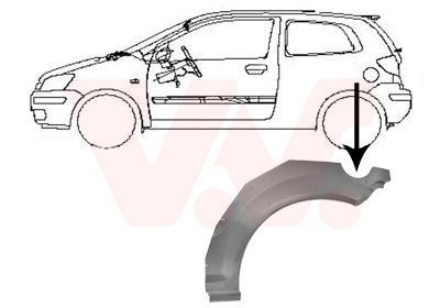 šoninis skydas VAN WEZEL 8251145