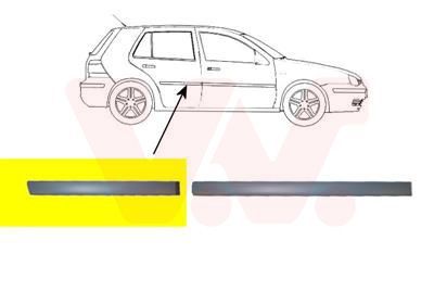Apdailos/apsauginės juostelė, durelės VAN WEZEL 5888406