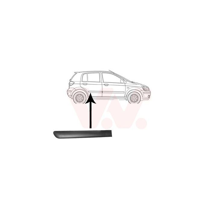 Apdailos/apsauginės juostelė, durelės VAN WEZEL 8252426