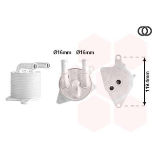 Alyvos aušintuvas, automatinė transmisija VAN WEZEL 06013774