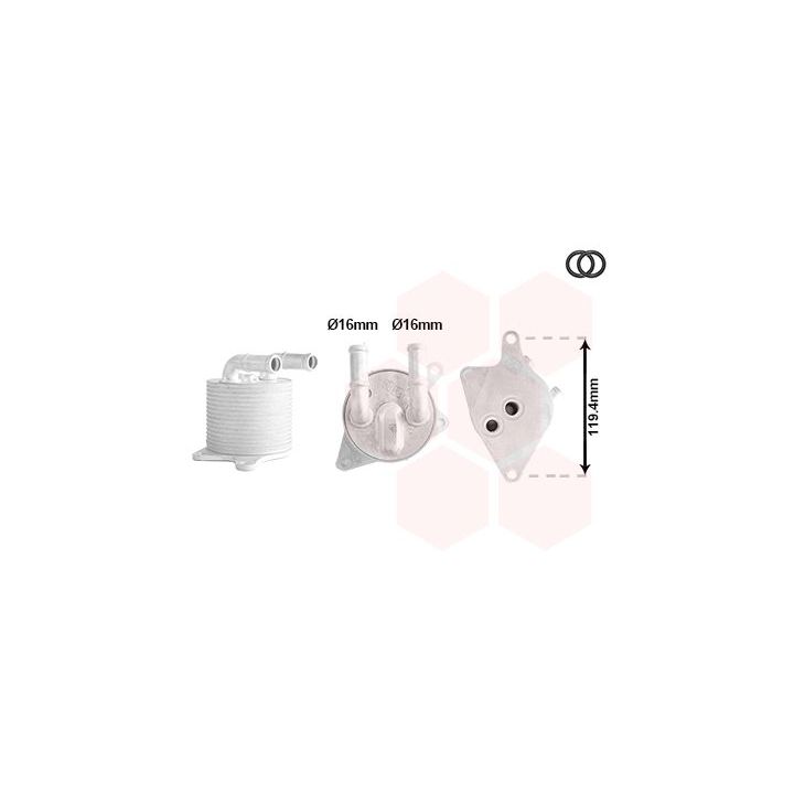 Alyvos aušintuvas, automatinė transmisija VAN WEZEL 06013774