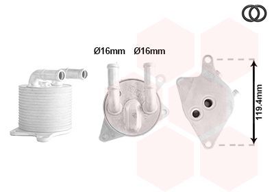 Alyvos aušintuvas, automatinė transmisija VAN WEZEL 06013774