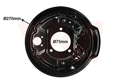 Dangtelis, stabdžių būgnas VAN WEZEL 0903373