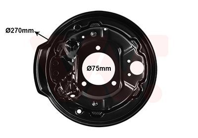 Dangtelis, stabdžių būgnas VAN WEZEL 0903374