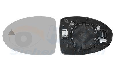 Veidrodėlio stiklas, išorinis veidrodėlis VAN WEZEL 1648835