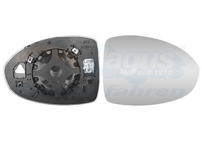 Veidrodėlio stiklas, išorinis veidrodėlis VAN WEZEL 1648838