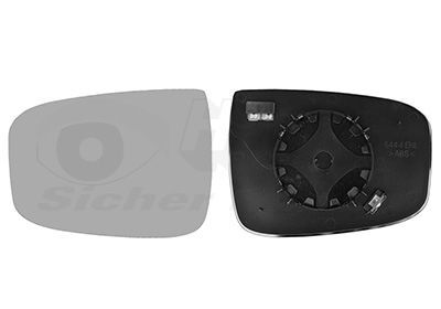 Veidrodėlio stiklas, išorinis veidrodėlis VAN WEZEL 8239837