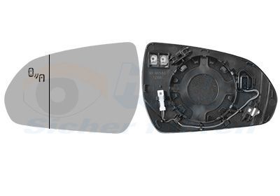 Veidrodėlio stiklas, išorinis veidrodėlis VAN WEZEL 8254835