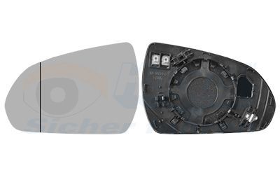 Veidrodėlio stiklas, išorinis veidrodėlis VAN WEZEL 8254837