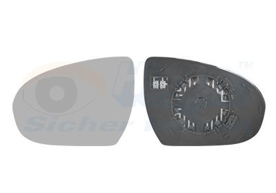 Veidrodėlio stiklas, išorinis veidrodėlis VAN WEZEL 8264837