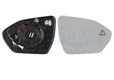 Veidrodėlio stiklas, išorinis veidrodėlis VAN WEZEL 8296836