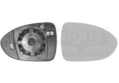 Veidrodėlio stiklas, išorinis veidrodėlis VAN WEZEL 8323838