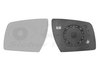 Veidrodėlio stiklas, išorinis veidrodėlis VAN WEZEL 8332837