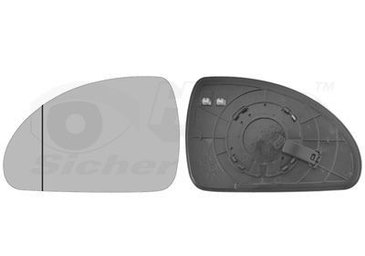 Veidrodėlio stiklas, išorinis veidrodėlis VAN WEZEL 8353837