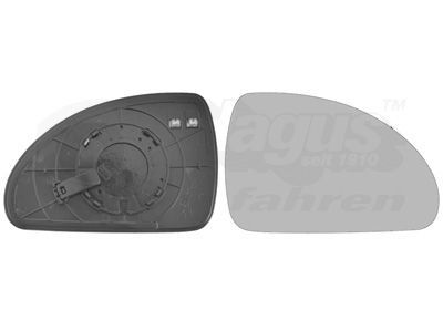 Veidrodėlio stiklas, išorinis veidrodėlis VAN WEZEL 8353838