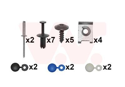 Montavimo komplektas, buferis VAN WEZEL 7622794