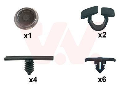 Montavimo komplektas, gaubtas VAN WEZEL 0304797