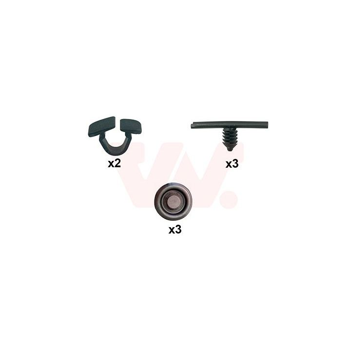 Montavimo komplektas, gaubtas VAN WEZEL 0374797