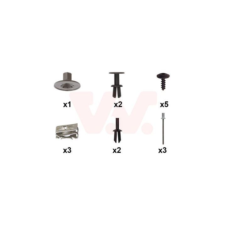 Montavimo komplektas, purvasargis VAN WEZEL 0335796