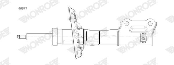 Amortizatorius MONROE G8671